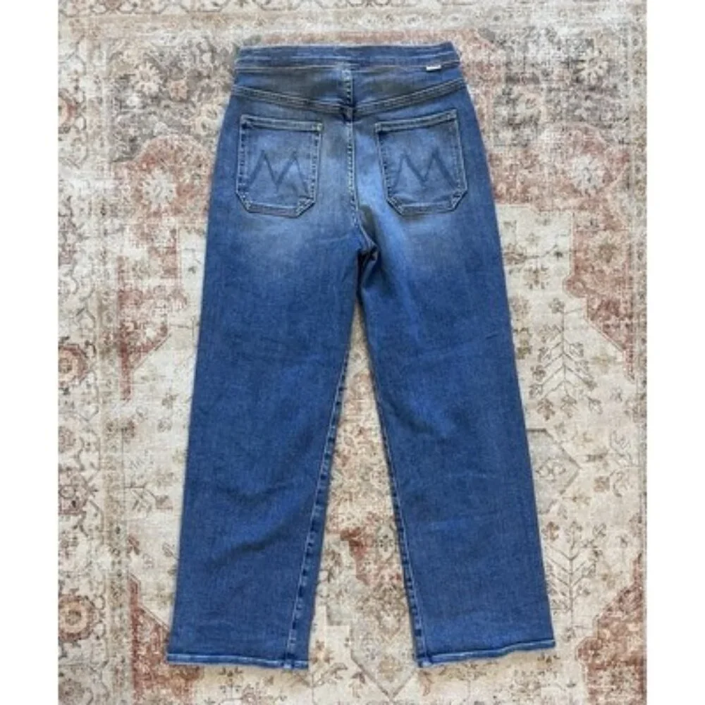 Mother The Tie Patch Rambler Jean Hop On Hop Off Jeans Womens Size 29 Stretch - Picture 10 of 10